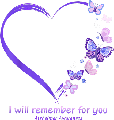 Butterfly Alzheimers Awareness Support Alzheimers Women's Sweatshirt