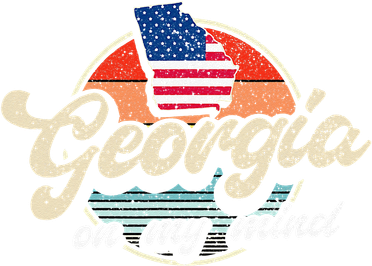 Georgia On My Mind The Peach State Retro USA Proud Georgian Kids T-Shirt