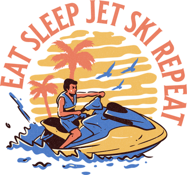 Eat Sleep Jet Ski Repeat Gift Toddler T-Shirt