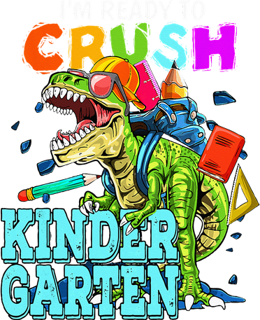 I'm Ready To Crush Kindergarten Dinosaur Back To School Backpack