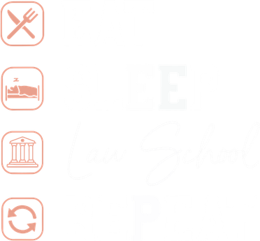 Law School Eat Sleep Repeat Future Lawyer Law Student Gift Port Authority Crush Ripstop Backpack