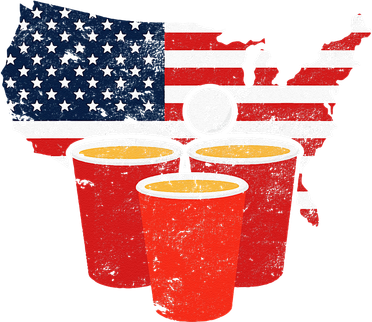 4th Of July I Beer Pong American Flag I College Party Toddler Hoodie