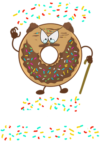 Funny Donut Argue With Grandpa Cute Grandparents Day Gift Golf Towel