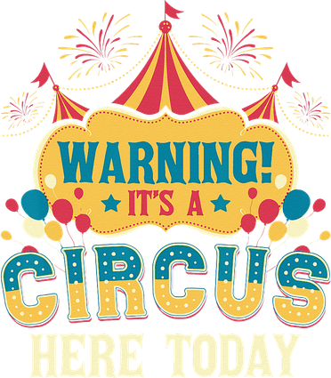 Its A Circus Here Today Circus Birthday Party Costume Kids T-Shirt