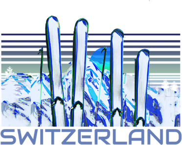 Switzerland Ski Accessories Retro Swiss Skiing Great Gift Beanie