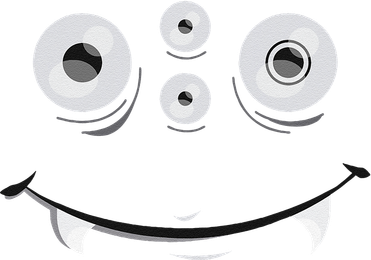 Cute And Spooky Halloween Monster Face Wth Orange Toddler T-Shirt