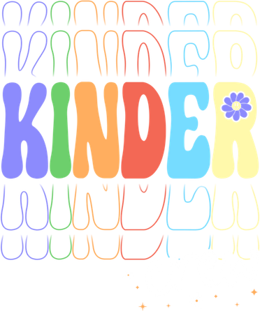 Kinder Crew Retro Groovy Preschool Kindergarten Teacher Cool Gift Doggie Tank