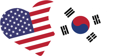South Korea USA Flag Shirts Heart Korean American Love Gift Toddler Long Sleeve