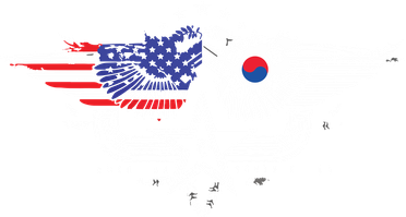 South Korean American Flag South Korea Flag Long Sleeve Shirt