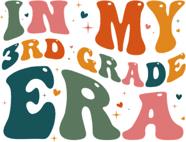 In My Third Grade Era In My 3rd Grade Era Teacher Student Button