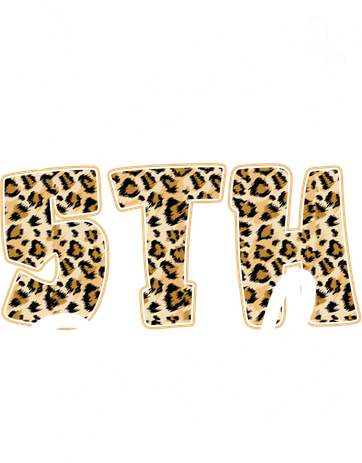 Hello Fifth Grade Happy First Day Of School Leopard Cool Gift Pajama Set