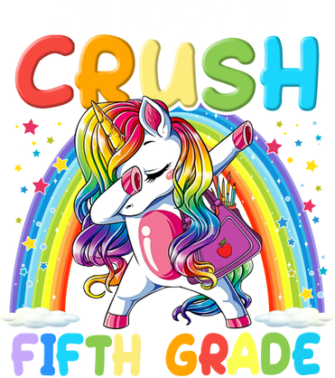 Im Ready To Crush Fifth Grade Unicorn Back To School Gift Cool Gift Beanie