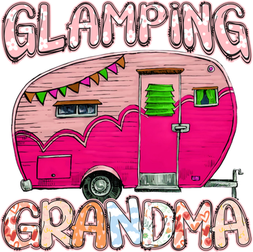Glamping Grandma Rv Cute Camping Retro Hiking Caravan Lovers Cool Gift Doddie Hoodie