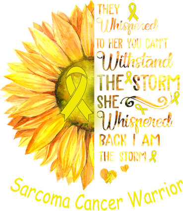 I Am The Storm Sarcoma Cancer Warrior Gift Button