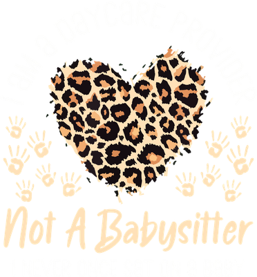 Daycare Provider Teacher Childcare Worker Leopard Heart Fun Women's Long Sleeve Shirt