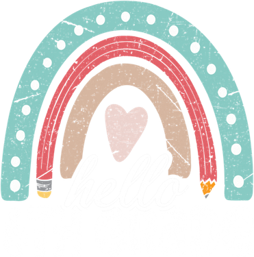 Hello Sixth Grade Back To School 6Th Grade Teacher Rainbow Cute Gift Women's Tank Top