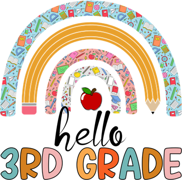 Hello Third Grade Rainbow First Day Of 3Rd Grade Teacher Funny Gift Women's Long Sleeve Shirt