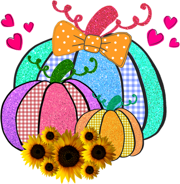 Colorful Cute Halloween Sunflower Pumpkin Toddler Hoodie
