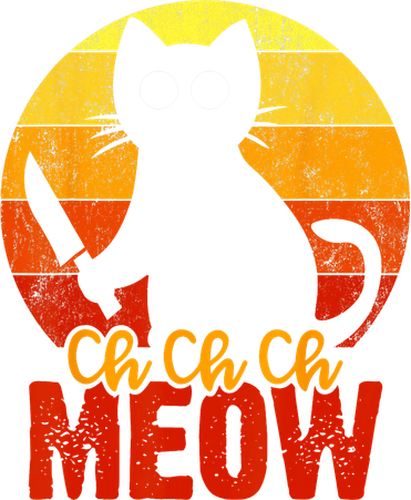 Ch Ch Ch Meow Scary Halloween Cat Horror Slasher Knife Beanie