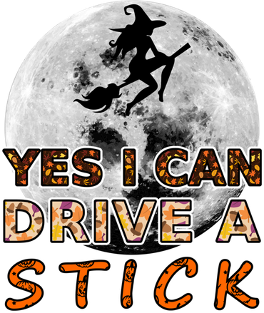 Fun Halloween Samhain Yes I Can Drive A Stick Big Moon Witch Meaningful Gift Kids Hoodie