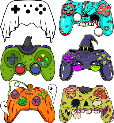 Funny Zombie Gaming Controllers Halloween For Gamer Boy Gift Women's T-Shirt