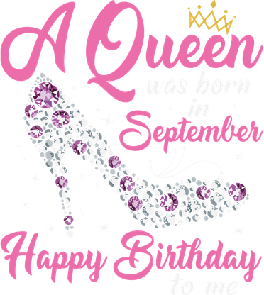 A Queens Are Born In September Birthday Girl Gift Women's Sweatshirt