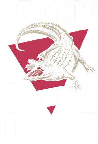 Respect The Florida Locals Alligator Zoo Animal Lover Toddler T-Shirt