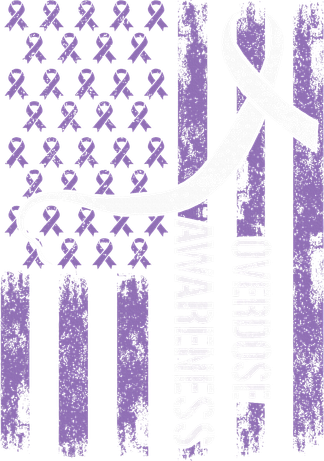 Overdose Awareness Month Flag Purple Tumbler