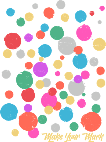 Cute Make You Mark International Dot Day Golf Towel