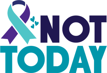 Not Today Suicide Prevention Ribbon Coaster