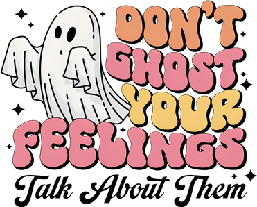 Dont Ghost Your Feelings Talk About Them Halloween Polo