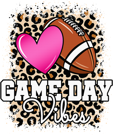 American Football Lover Game Day Leopard Cheetah Football Coaster