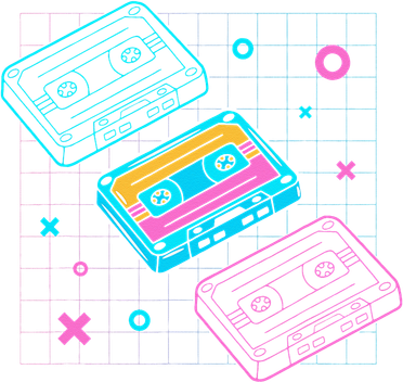 Cassettes Vaporwave Retrowave Synthwave Retro Vintage T-Shirt