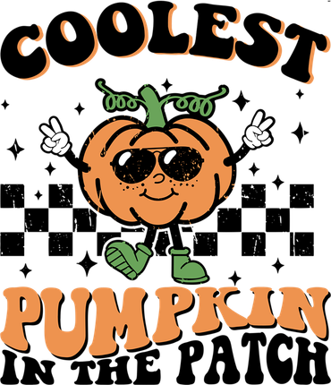 Retro Groovy Coolest Pumpkin In The Patch Halloween Autumn Cool Gift Doggie Tank