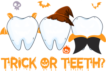 Trick Or Teeth Funny Dental Halloween Treat Dentist Funny Gift Kids Sweatshirt
