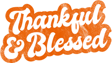 Thankful And Blessed Retro Distressed Logo Baby Bodysuit