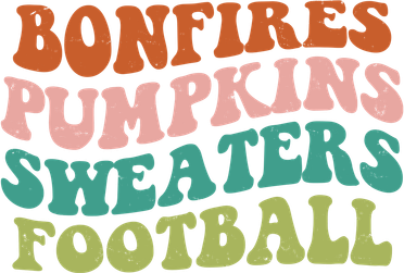 Bonfires Pumpkins Sweaters Football Fall Season Long Sleeve Shirt