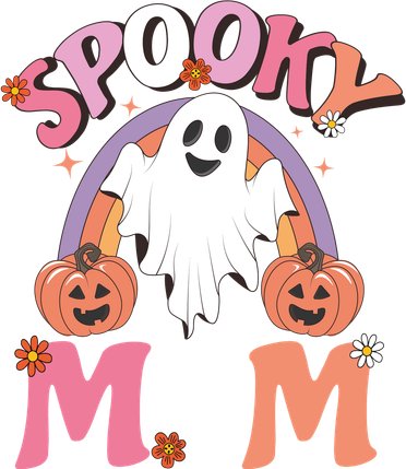 Family Retro Spooky Mom Groovy Retro Halloween Ghost Costume Gift Women's Hoodie