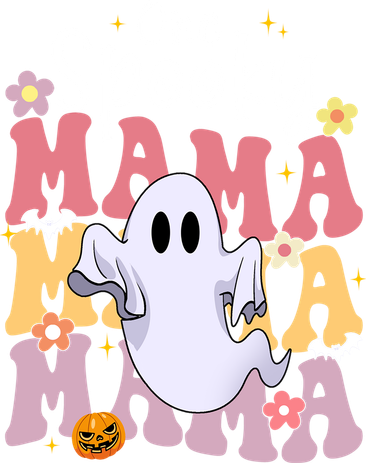One Spooky Mama Halloween Cute Ghosts Grovvy Mommy Gift Toddler Long Sleeve
