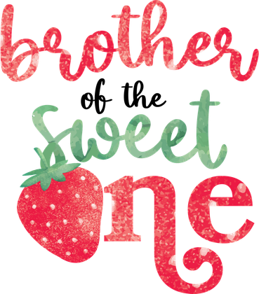 Cute Strawberry Brother Of The Sweet One Button
