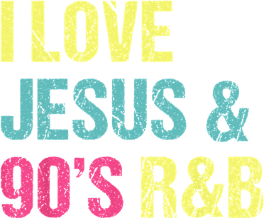 I Love Jesus And 90s R&B RnB Music Lover Vintage Retro Backpack