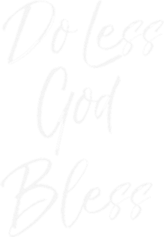 Christian Quote For Sabbath Gift Do Less God Bless Apron