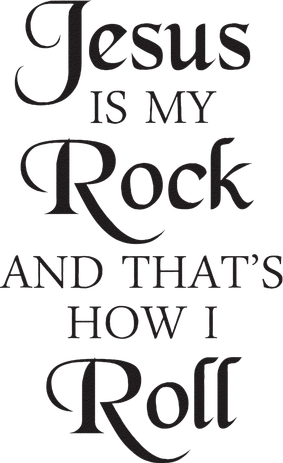 Jesus Is My Rock And Thats How I Roll Christ Size Women's Sweatshirt