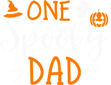 Funny Cute Matching Halloween Family One Spooky Dad Polo