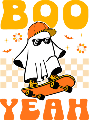 Ghost Skateboard Boo Yeah Groovy Halloween Costumes Boy Tote Bag