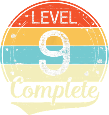 Level 9 Complete Retro 9th Wedding Anniversary Doggie Tank