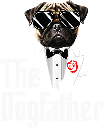 Funny The Pug Dog Father Pug Dog Dad Christmas Kids T-Shirt