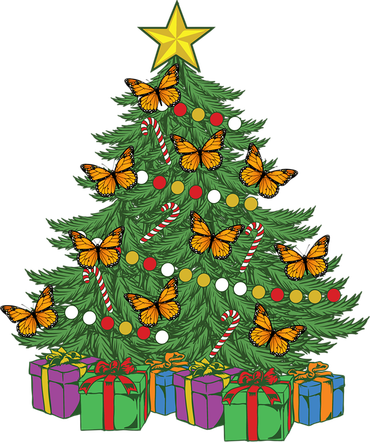 Monarch Butterfly Christmas Tree Ornats Orange Butterfly Gift Doggie Tank