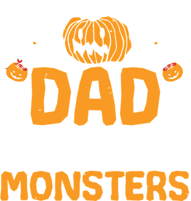 Dad Of The Monsters For Halloween Party Apron