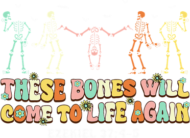 Dry Bones Come Alive Bible Verse Halloween Christian Jesus Button